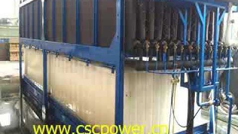 cscpower 18T block ice machine video