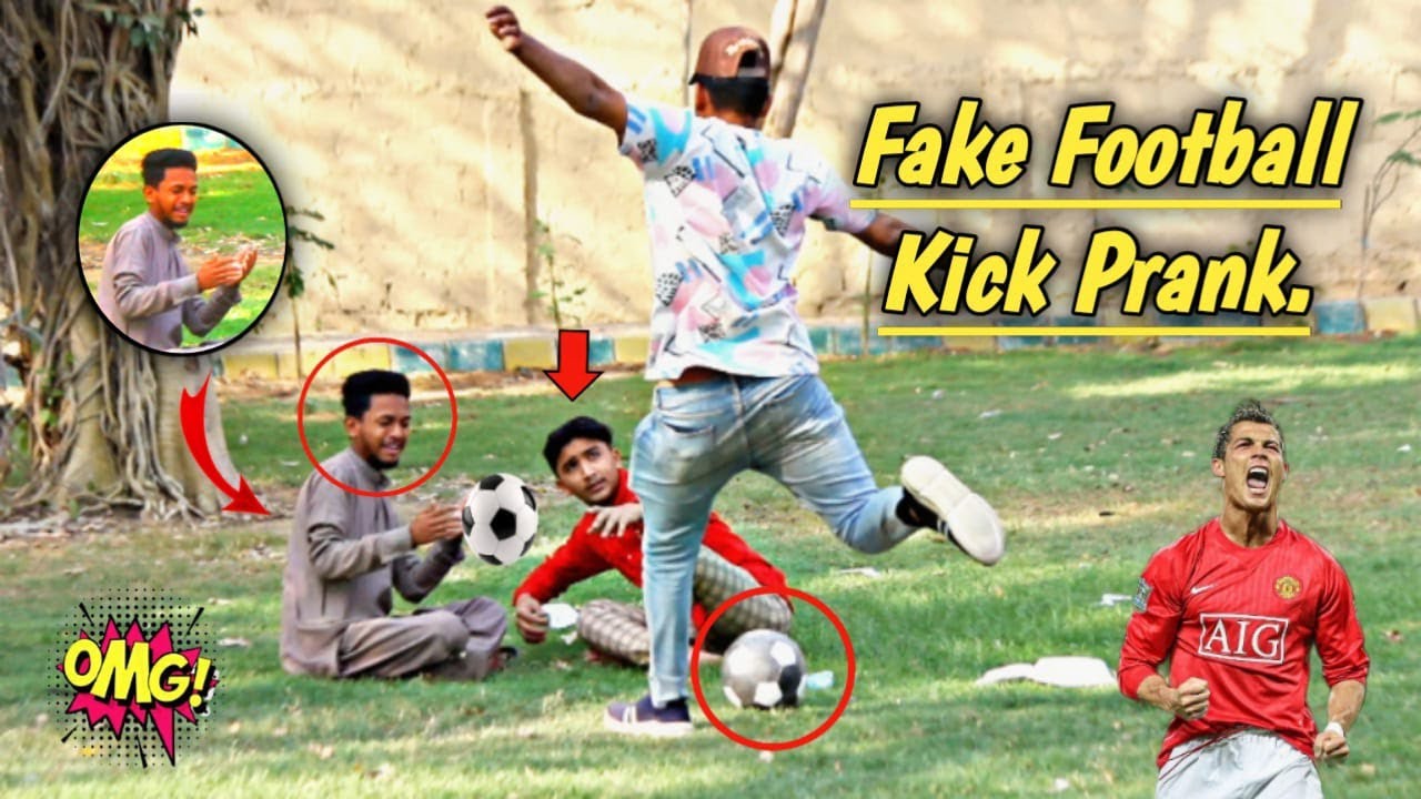 Fake Football Kick Prank | Prank In Pakistan | Unlimited Pranks | 2022.