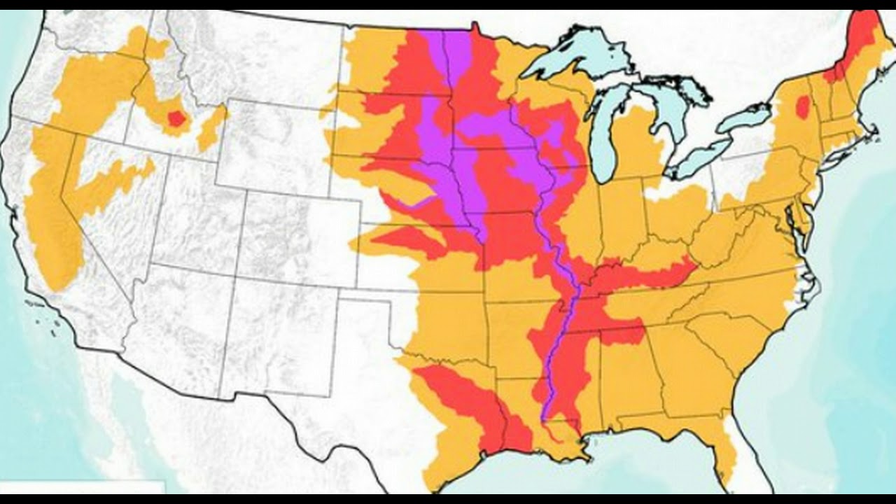 Image result for NOAA Warns Of Historic Flooding Through May, 200 Million At Risk, Food Price to Skyrocket