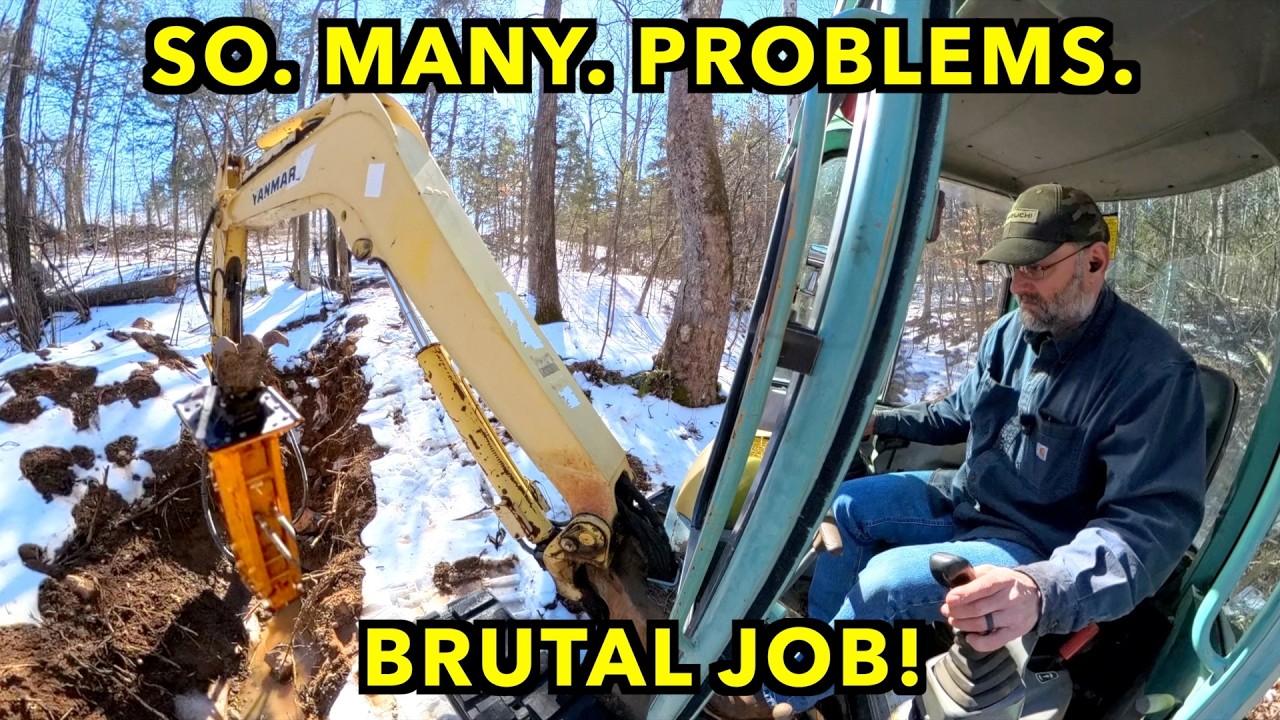 DIY Hydro - Hammering Bedrock For The Draft Tube. Insane Rock!