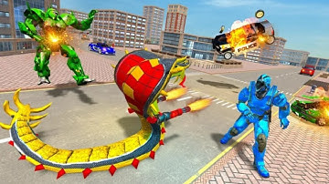 New US Police Transform Snake Robot City Rescue Mission Part 2 Android Gameplay