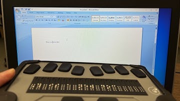 Connecting Chameleon braille display to a PC laptop