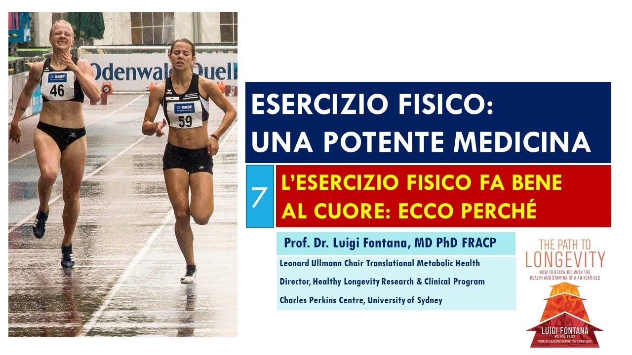 7 - Esercizio fisico | L’ESERCIZIO FISICO FA BENE AL CUORE: ECCO PERCHÉ | Prof. Luigi Fontana