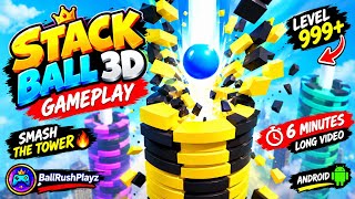 Stack Ball 3D Gameplay 🔥 Satisfying Ball Smash & Tower Break | Android screenshot 1