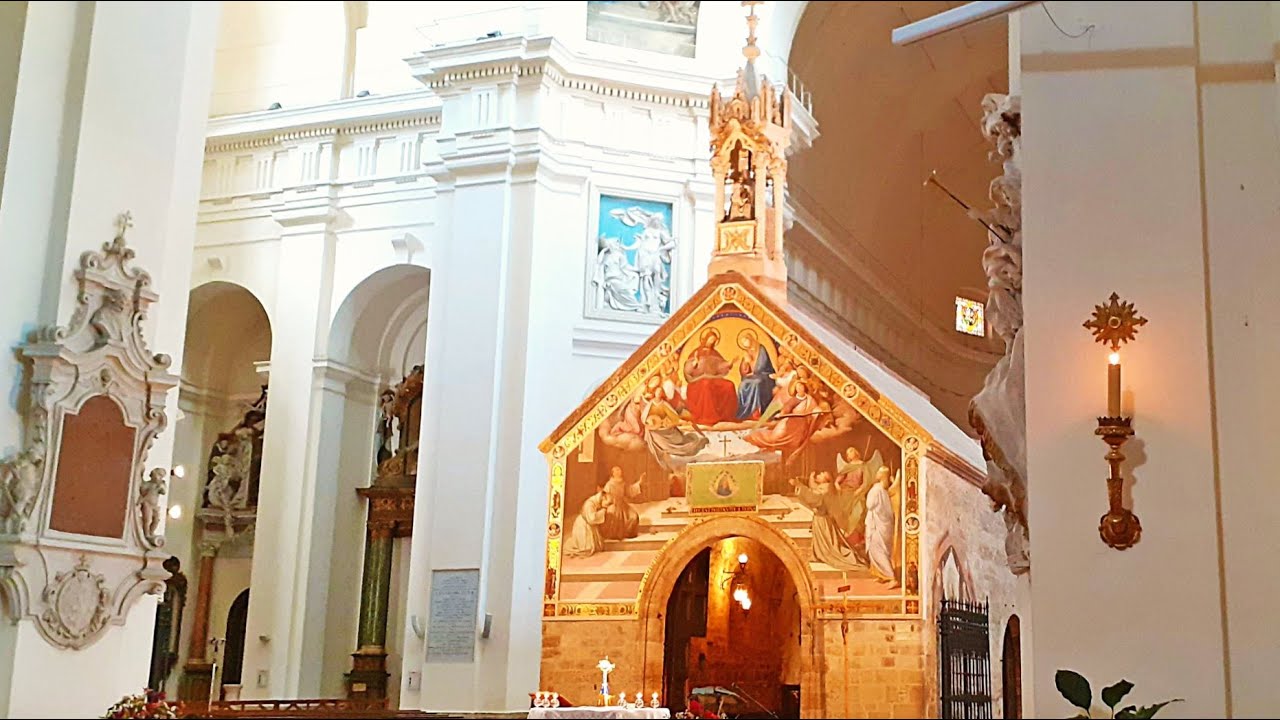 La Basilica di S. Maria degli Angeli e la Porziuncola il Santuario nel Santuario YouTube La Basilica di S. Maria degli Angeli e la Porziuncola il Santuario nel Santuario YouTube