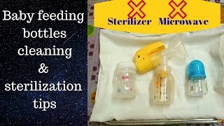 How to sterilize baby feeding bottles | clean and manual & electric
breast pump