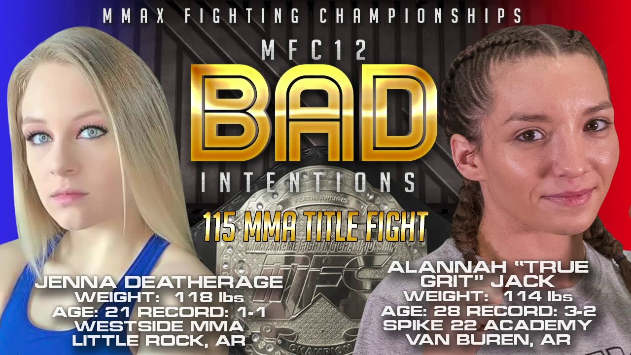 MMAXFC12   Jenna Deathrage v Alannah Jack