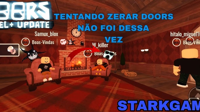 Finalmente consegui zerar o jogo Doors do Roblox. É simplesmente o melhor  jogo de terror que eu já joguei (no roblox). Se você gosta de roblox, e  jogar esse jogo com o