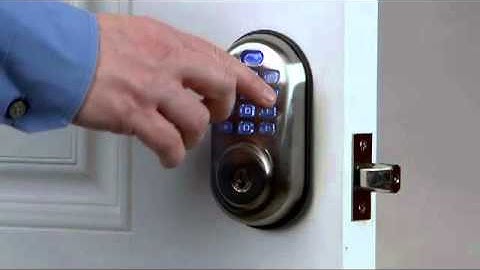 How to Lock out All Codes: Revolution Pushbutton Deadbolt