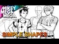 How To Draw MALE ANIME MANGA CHARACTERS From BASIC SHAPES