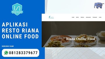 Source Code Aplikasi Pemesanan Makanan Berbasis Web 2022