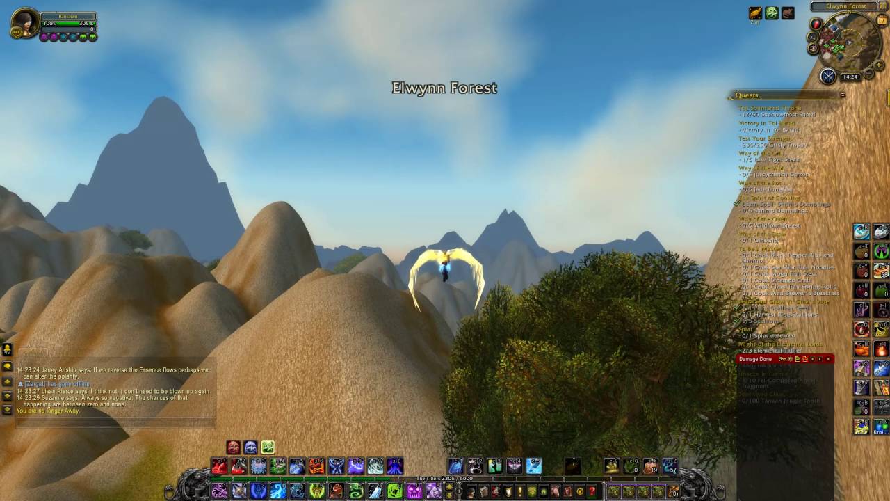 Using Aviana's Feather in Elwynn Forest