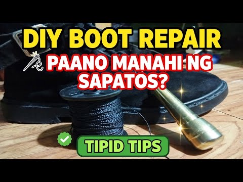 Paano Magtahi ng Sapatos •DIY•Kayang-Kaya Mong Gawin sa Bahay•Tipid Tips