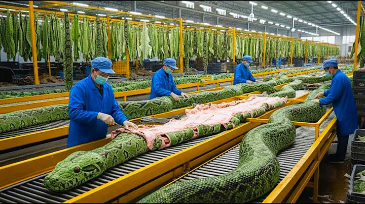 ⭐ Inside the Snake Leather Factory – From Giant Python to Luxury Leather Goods (Full Process )
