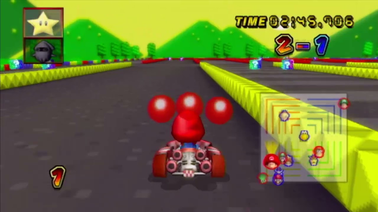 마리오카트 wii 풍선배틀!(베이비마리오)