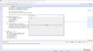 Python GUI Programming Recipes using PyQt5 : Calling Dialogs from the Main Window | packtpub.com