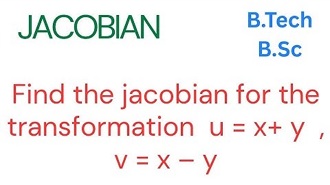 #jacobian #matrices #differentialecalculus #btech #bsc @EAG 