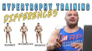 Beginner, Intermediate and Advanced Hypertrophy Training Differences