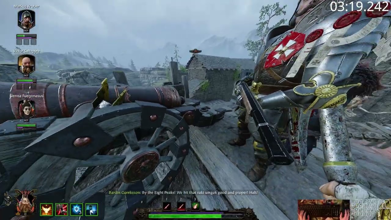 Warhammer Vermintide 2: Fort Brachsenbrücke Legend All Objectives Speedrun - 