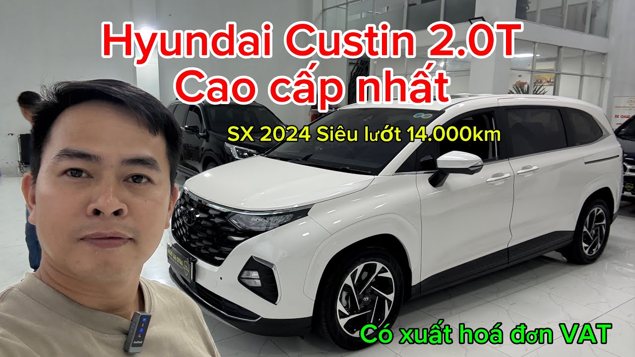 Hyundai Custin 2.0 Turbo 2024, xe gia đình, còn mới 99%, có hóa đơn VAT
