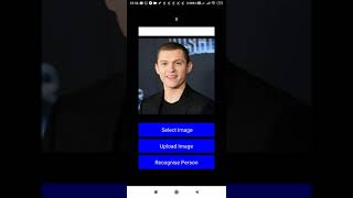 Working of the Face Recognition Mobile App with React Native screenshot 1