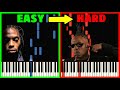 Gangsta's Paradise - Coolio | EASY to HARD PIANO COVER