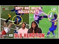 Dirty & Brutal Plays in Football | DLS Reaction