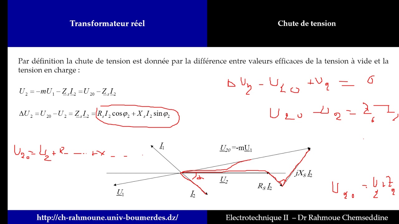 Transformateur Monophasé (12), Chute de tension 2 YouTube — free download