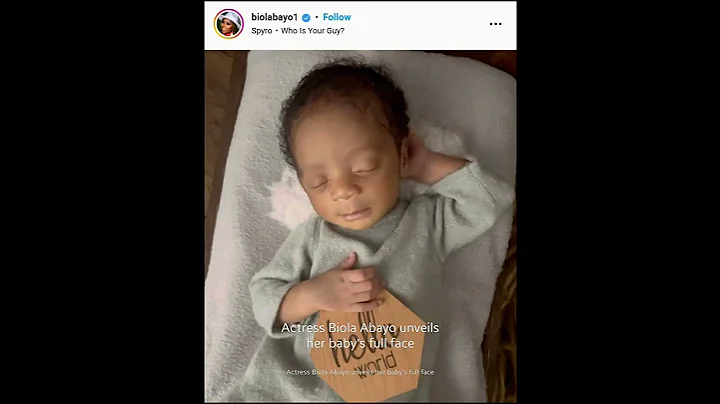 Nollywood actress Biola Adebayo unveils her baby's full face