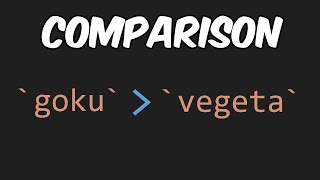 Comparison Operators In JavaScript