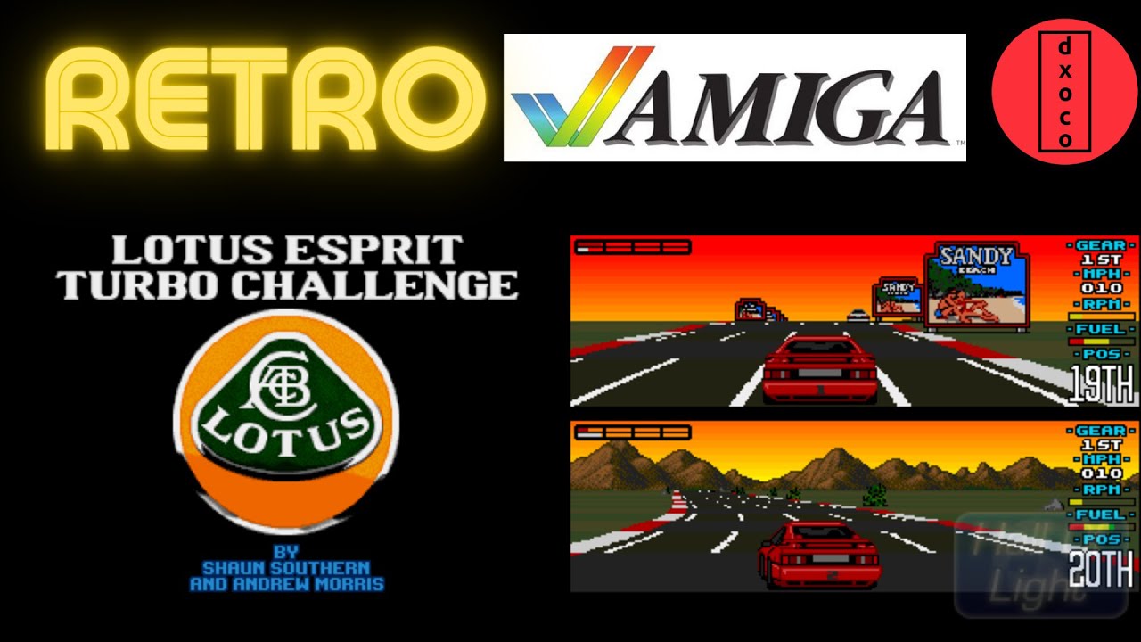 Retro amiga 500, avui juguem al Lotus espirit turbo challenge!