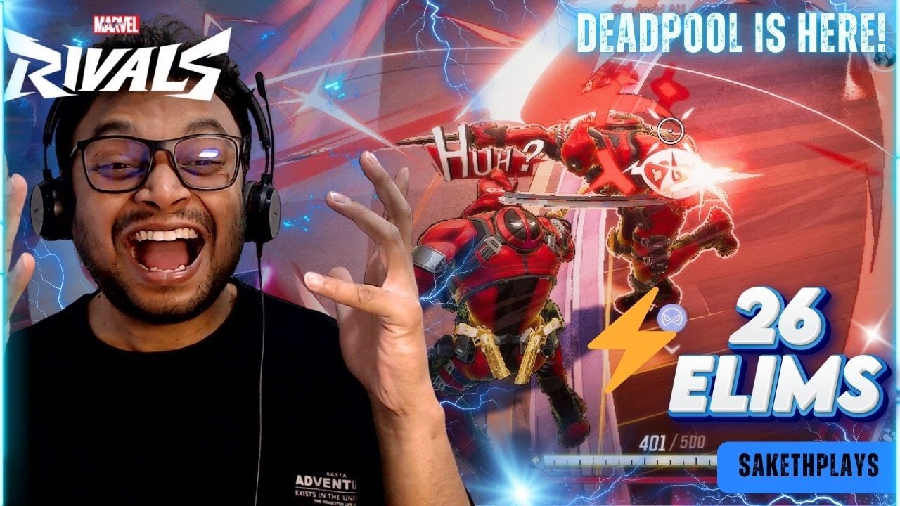 Deadpool OP in Marvel Rivals?! 26 Kill Unranked W! | SakethPlays 
