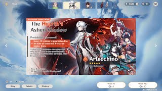 Pulling for arlecchino f2p | genshin impact