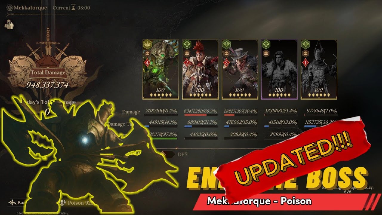 Poison Team (Updated!) vs Mekkatorque | Season 2 | Dragonheir: Silent Gods