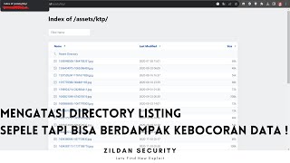 How To fix Directory Listing  using .htaccess