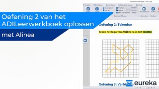 Oefening 2 van het ADILeerwerkboek oplossen met Alinea