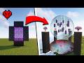 I Built A GIANT Nether Portal In Minecraft Hardcore!