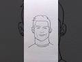 Very Simple Drawing Cristiano Ronaldo Shorts Shortvideo Shortsfeed Viralvideo CR7 Youtube 