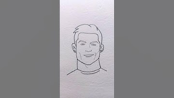 very simple drawing Cristiano Ronaldo | #shorts #shortvideo #shortsfeed #viralvideo #CR7 #youtube