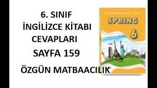6.  Sınıf İngilizce Ders Kitabı Cevapları Sayfa 159 Özgün Matbaacılık 2025 -2026