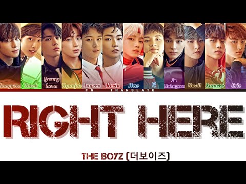 THE BOYZ-Right Here перевод на русский[COLOR CODED LYRICS]