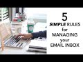 GET YOUR EMAIL INBOX UNDER CONTROL | 5 SIMPLE RULES TO PRODUCTIVE EMAIL MANAGEMENT