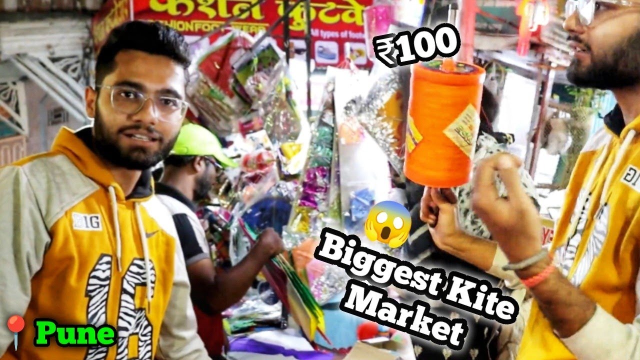 Biggest Kites Market of Pune**80 OFF** Kites Shopping 2023 VLOG • Cheapest Patang Market in