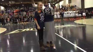 Ally Gets A Standing Ovation at Whitney Young Basketball Game