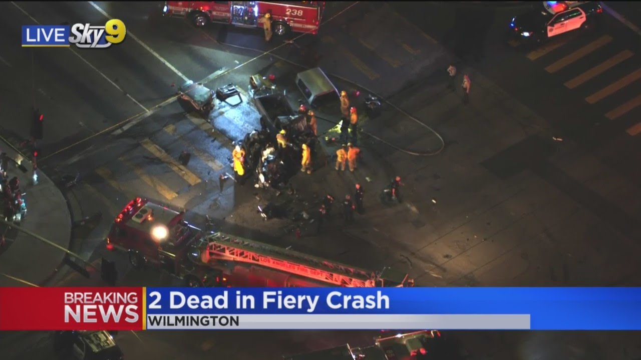 2 people killed in fiery multi-car crash in Wilmington - YouTube
