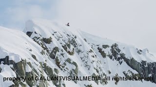 Snowmobile Sends It Off 150 Foot Drop || ViralHog
