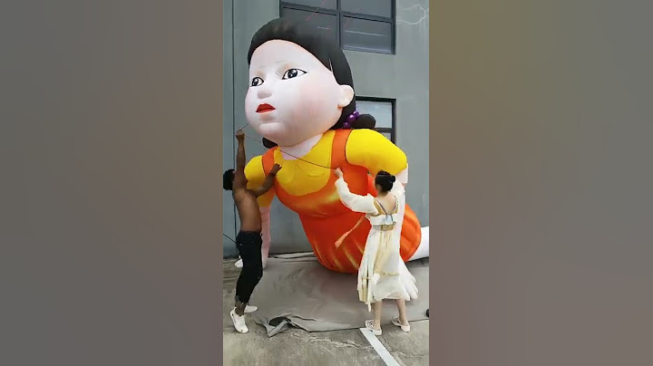 One two three wooden people    inflatable girl#Squid Game #Hot #Korean drama