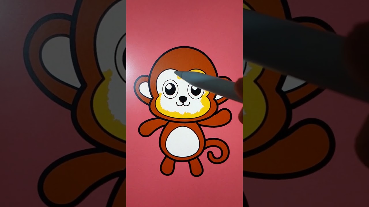 monkey coloring 