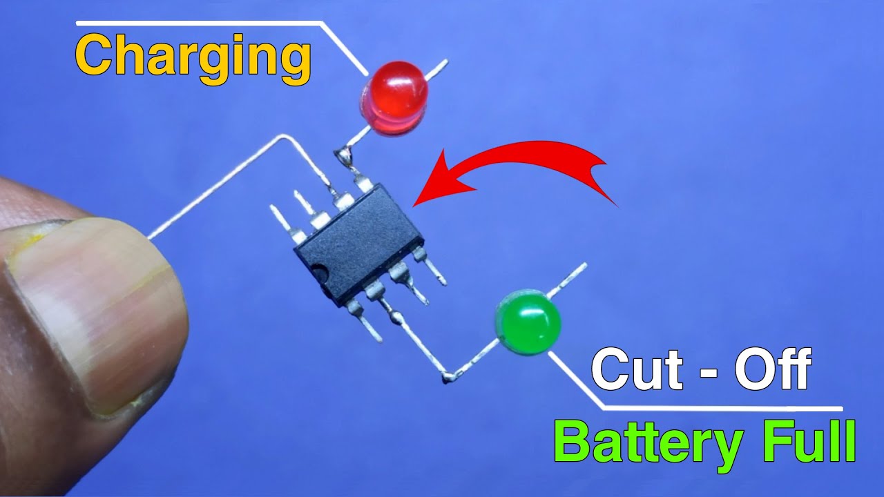 How To Make 3.7V Auto Battery Charger Circuit..Automatic Battery Charger..Diy Battery Charger