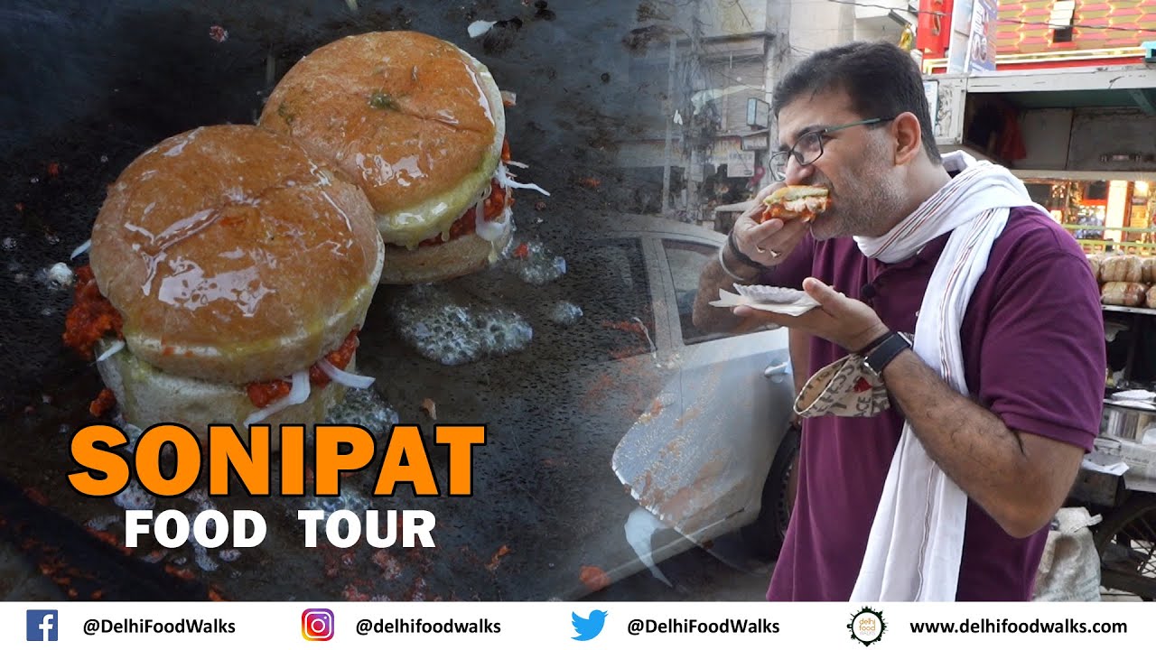 SONIPAT Street FOOD Tour I Oldest Desi Hotdog + HUGE Peda + Rose/Badam
